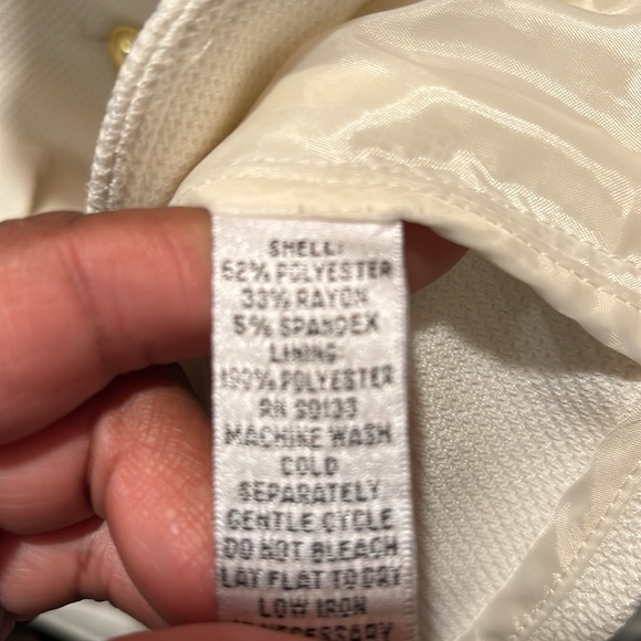 Joan Rivers Ivory Red Carpet Stretch Pique Button-Front Blazer size XS - Picture 11 of 11